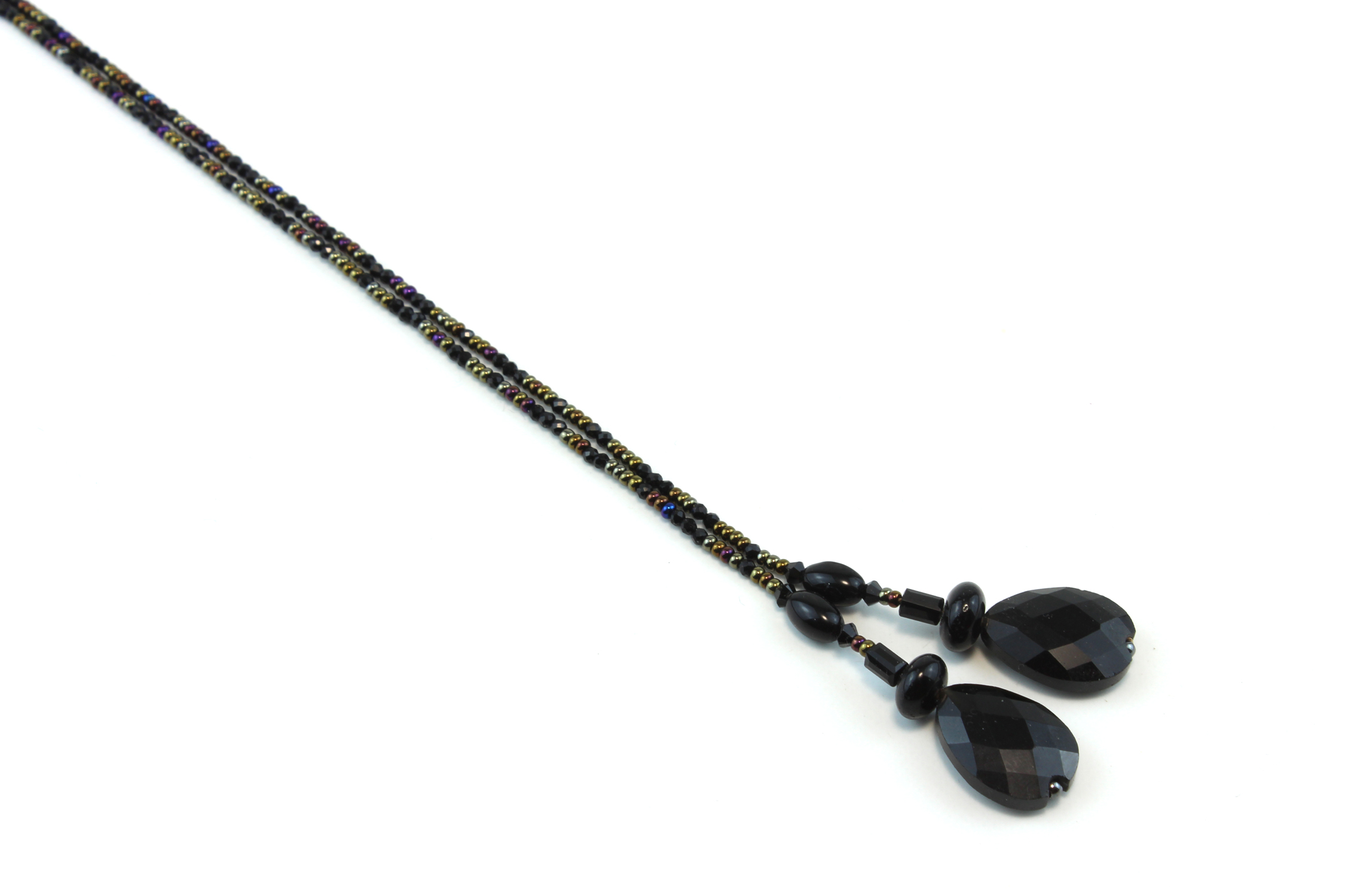 Lasso Noir et Métal en Onyx – Bijou Dualité Nocturne – Image 4